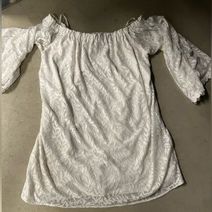 Lilly Pulitzer white off the shoulder dress size xl